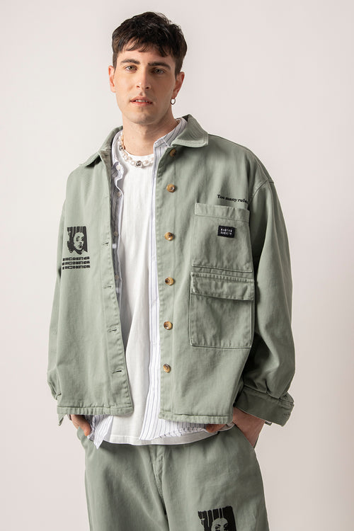 Poches Too Many Rules Soft Army Jacket