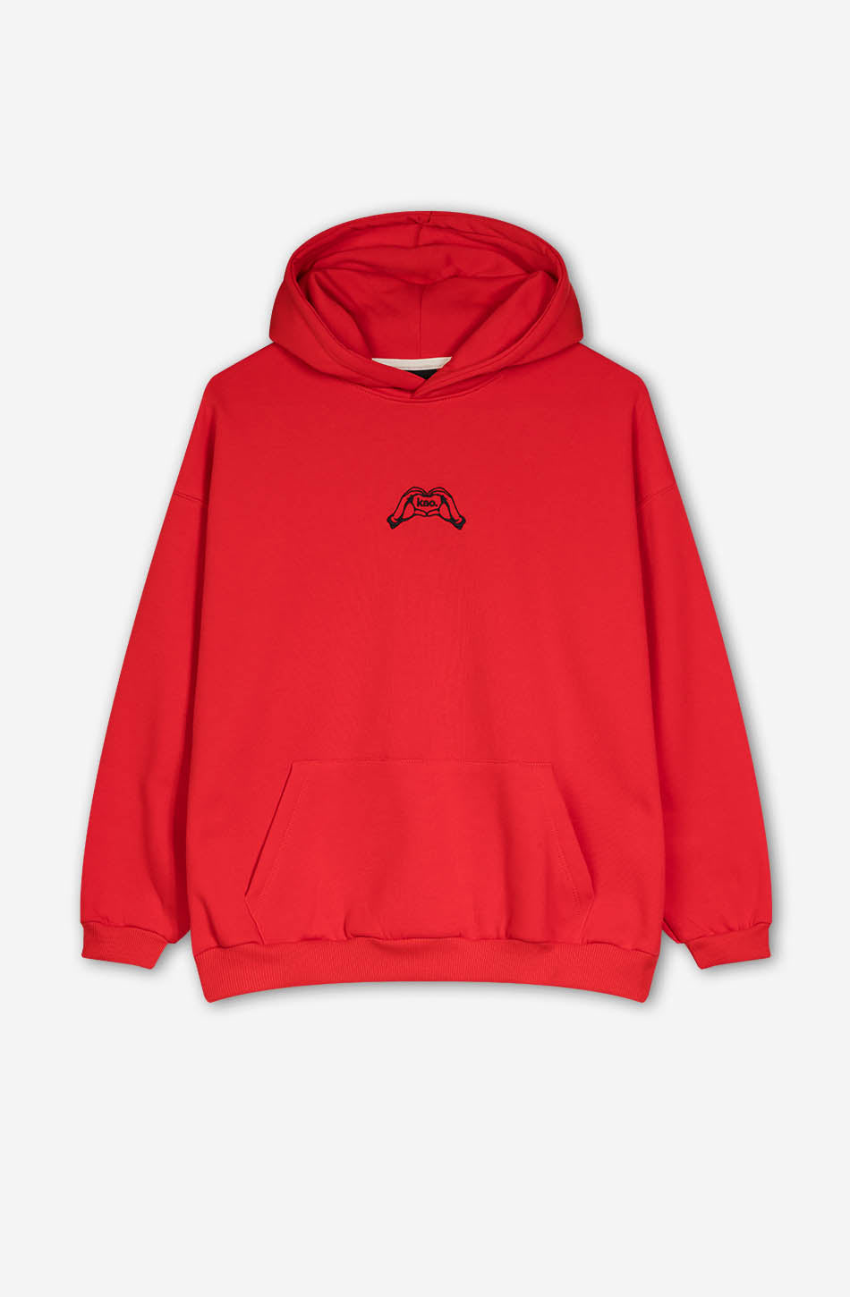 Herz-Hand-Kao-rotes Sweatshirt