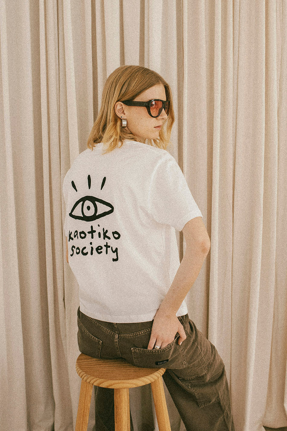 Washed Boy Eye White T-shirt