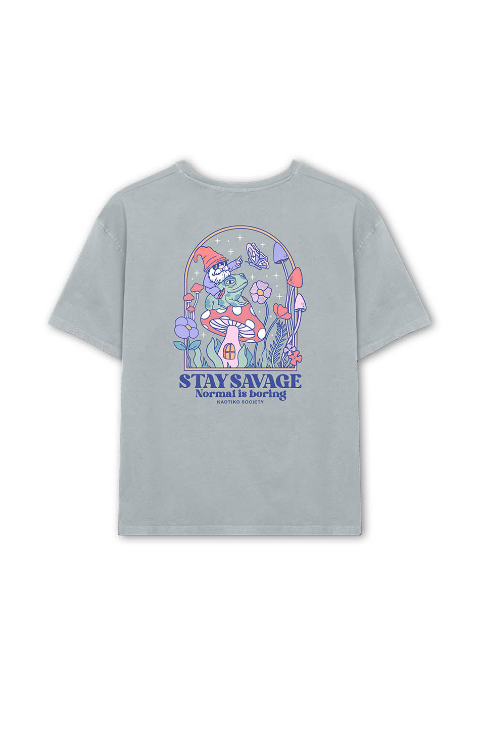 T-shirt Washed Stay Savage Steel 