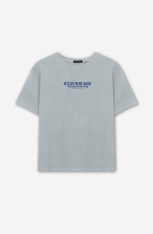 T-shirt Washed Stay Savage Steel 