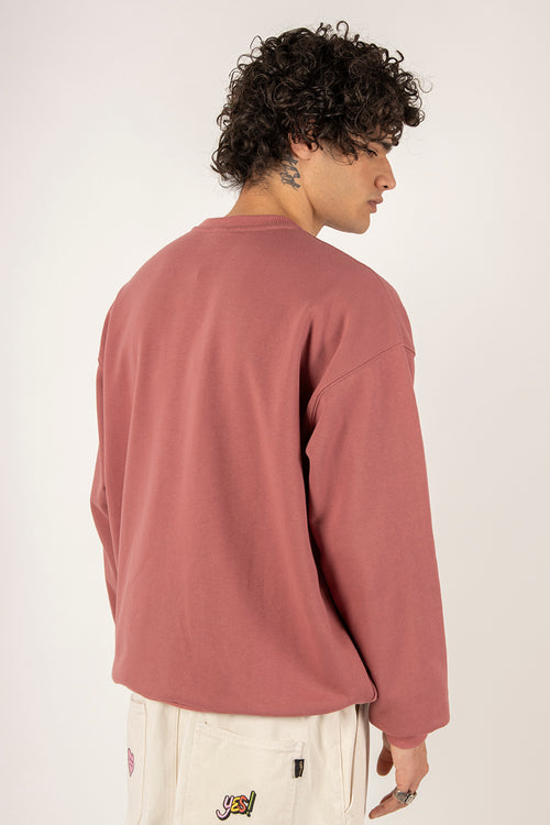 Sudadera Pocket Mushroom Society Burgundy