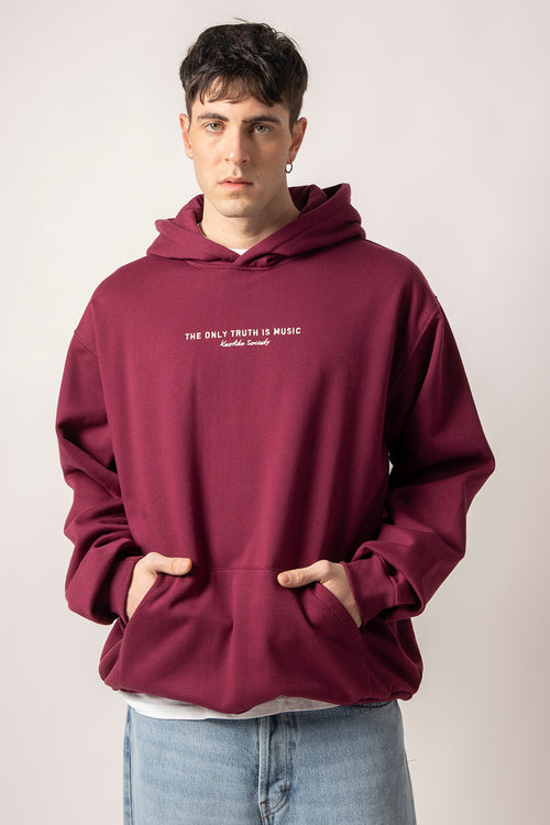 Die einzige Wahrheit ist Musik-Wein-Sweatshirt