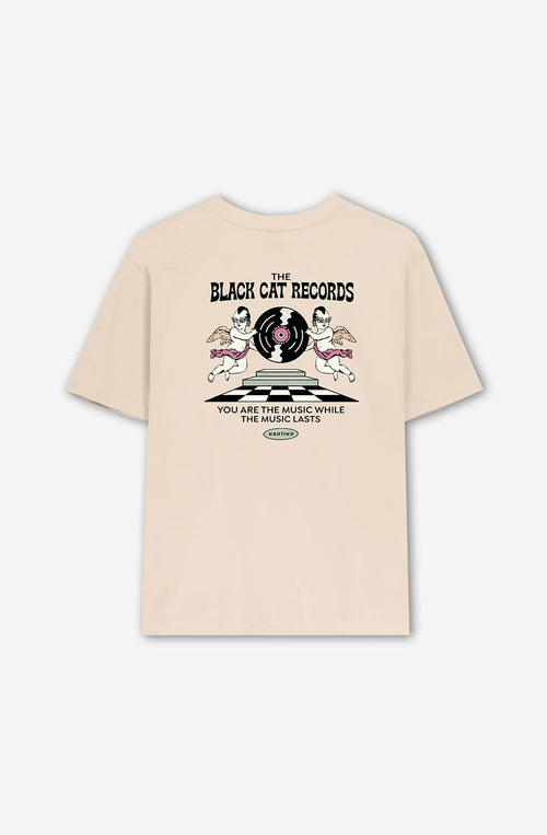 Washed The Black Cat Angels Bone T-shirt