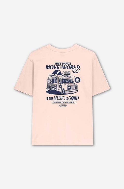 Washed Just Dance Foodtruck Pink Baby T-shirt