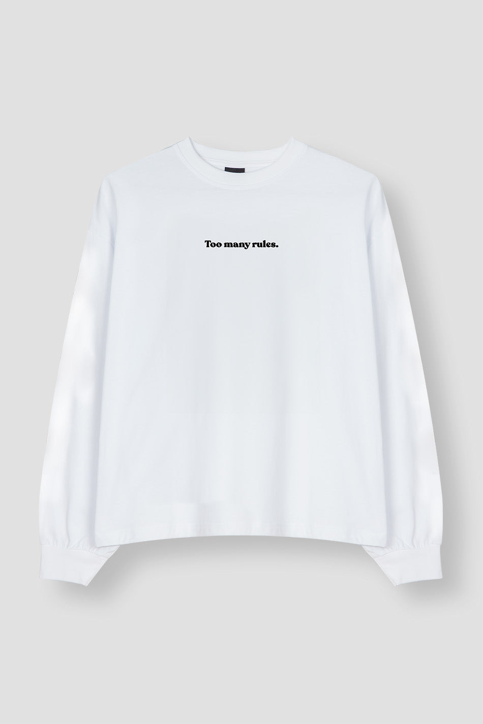 Camiseta Too Many Rules Unconditional White