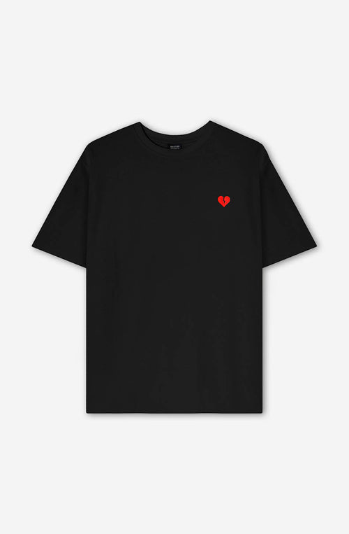 Camiseta Washed Dino Heart Black