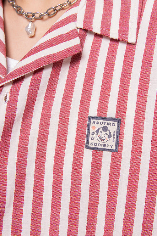 Camisa Red Ivory Stripes Sumo