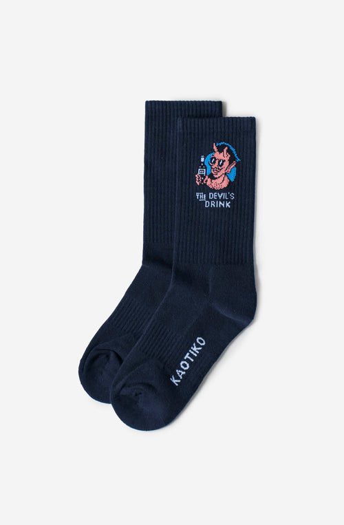 Chaussettes Devil Drinks Navy