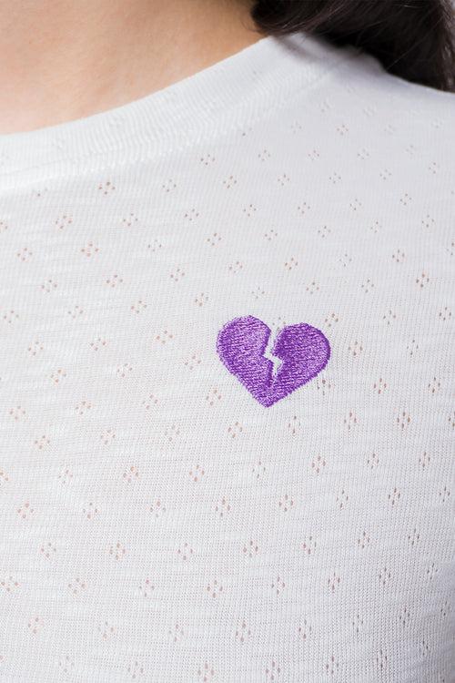 Broken Heart Weiß/Mallow T-Shirt