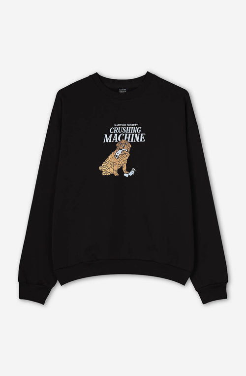 Crushing Machine Schwarzes Sweatshirt