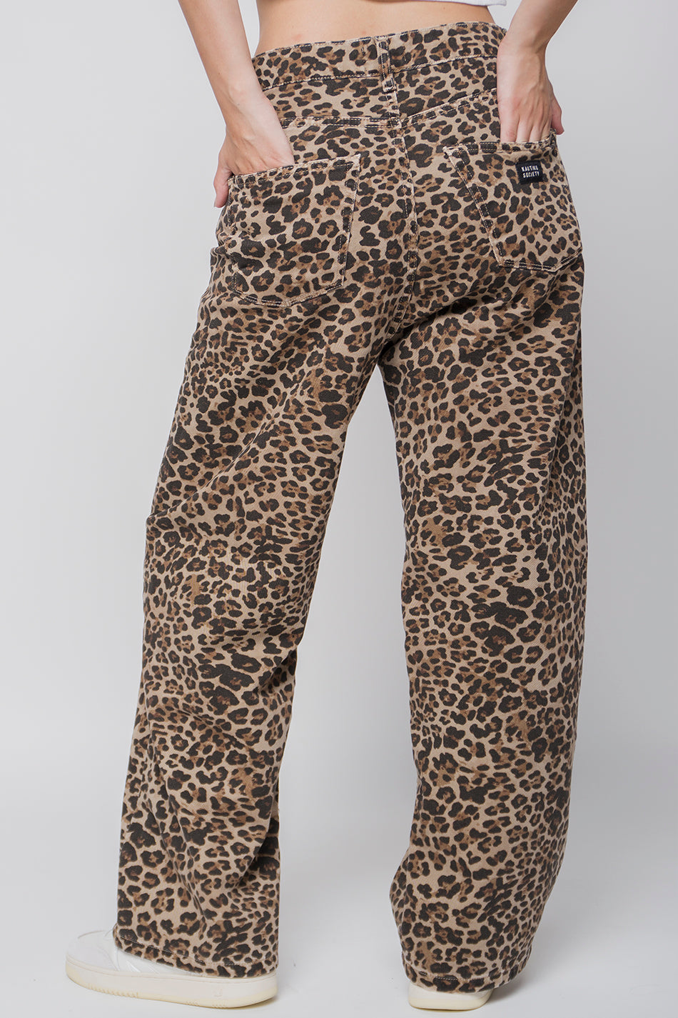 Loose Leopard Brown Trousers