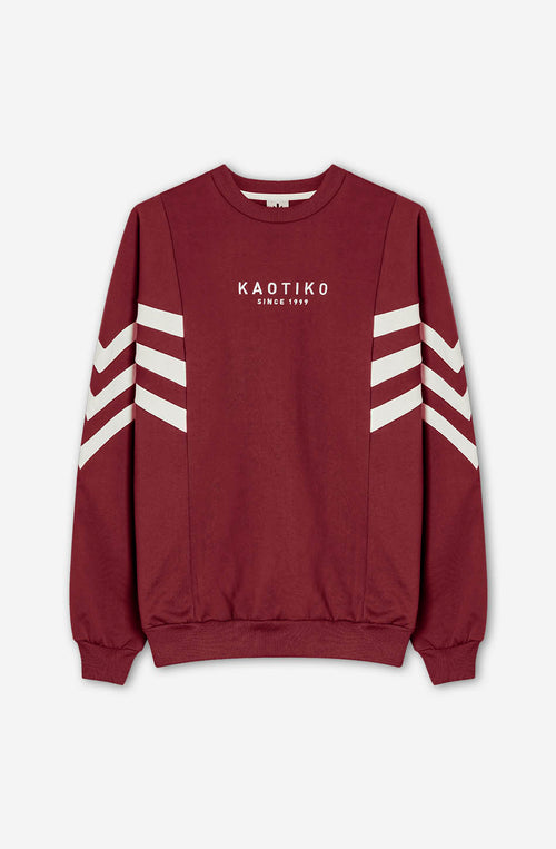 Chad Dark Burgundy/ Ivory Sweatshirt