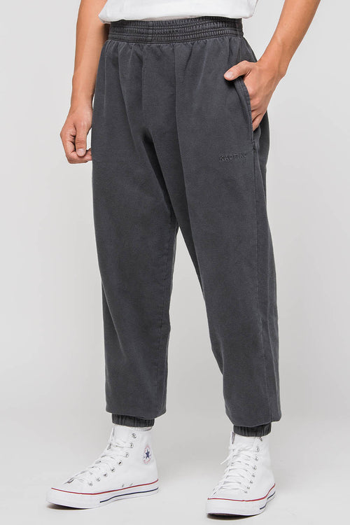 Detroit gewaschene schwarze Joggerhose