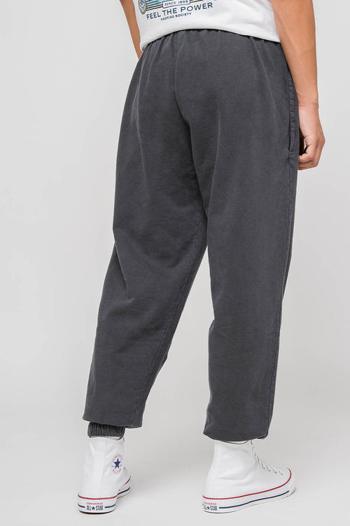 Detroit gewaschene schwarze Joggerhose