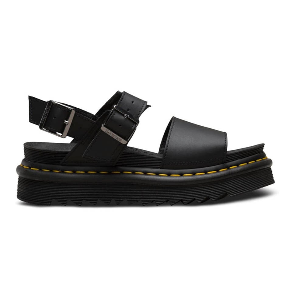 Dr Martens Voos Leder schwarz Sandalen