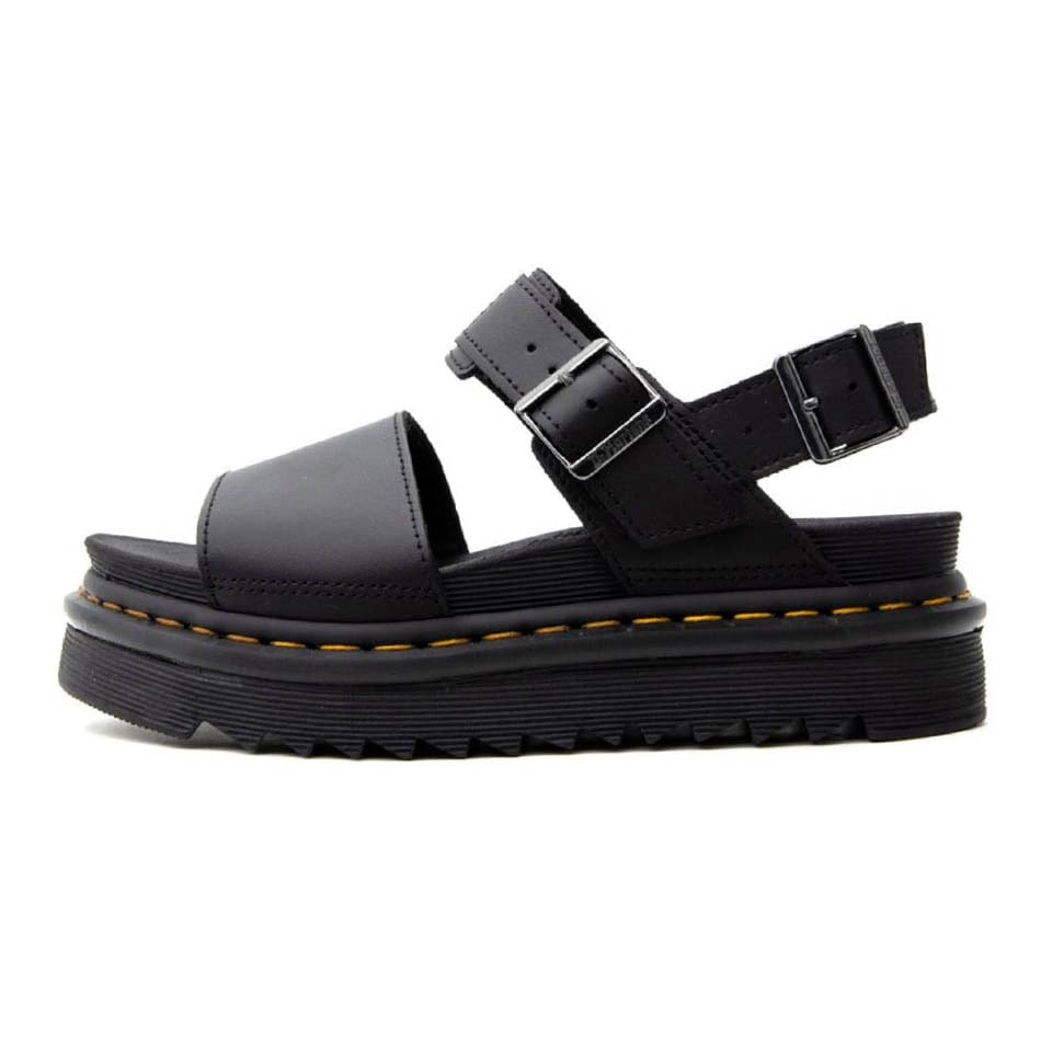 Dr Martens Voos Leder schwarz Sandalen