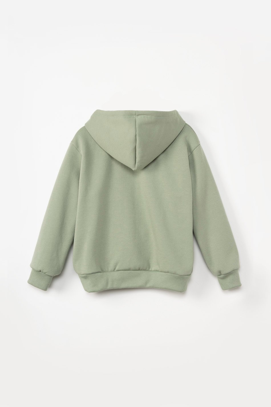 Basic Kapuzenpullover in Fresh Green Kid