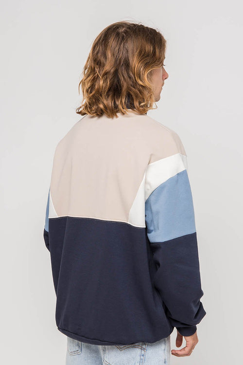 Colin Pullover Blau/Beige