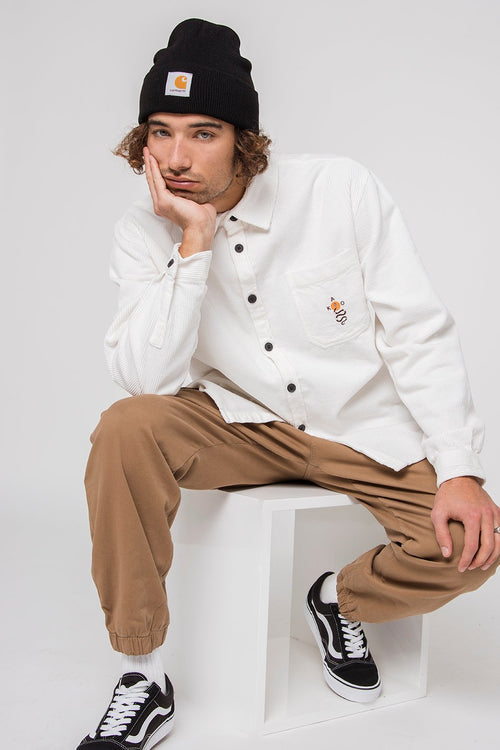 Snake Ivory Corduroy Shirt