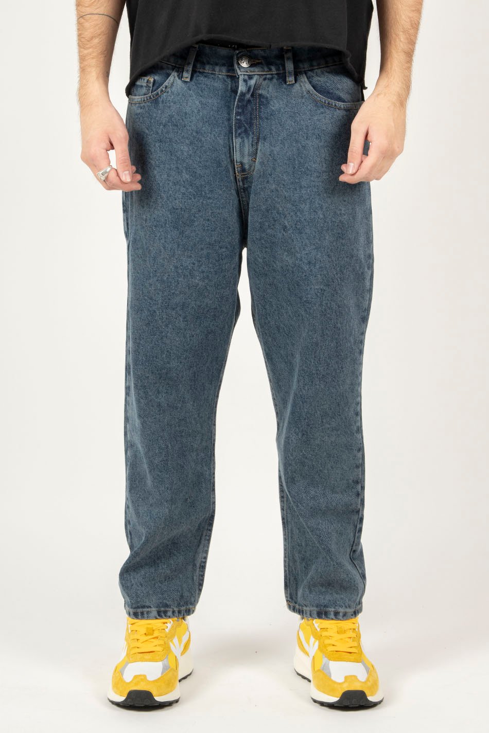 Regular Cropped Acid Oxid Trousers