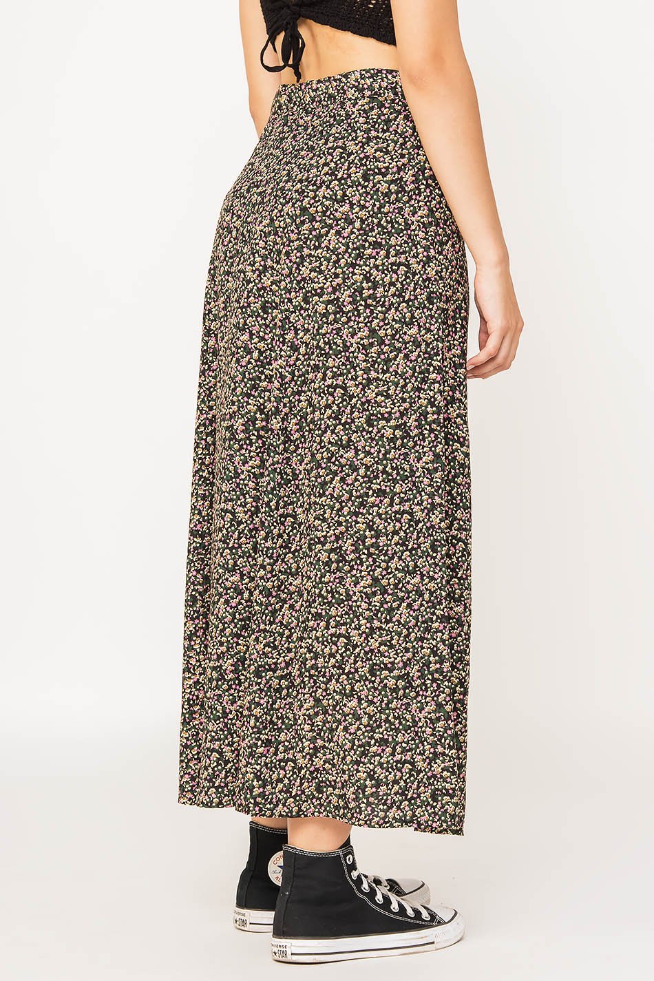 Flowers Midi Skirt