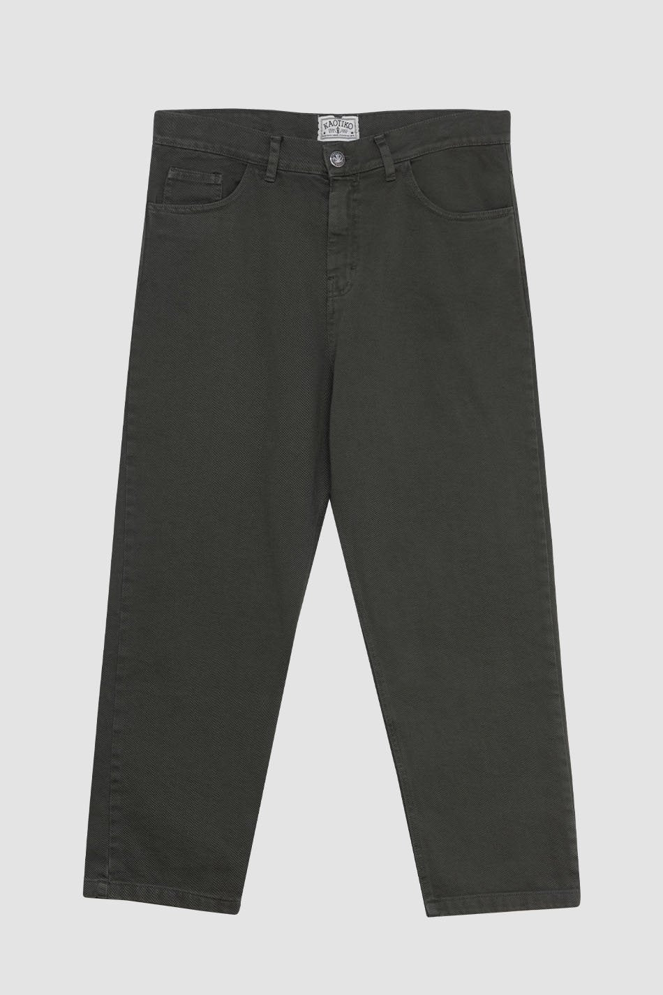 Regular Cropped Dark Army Hose