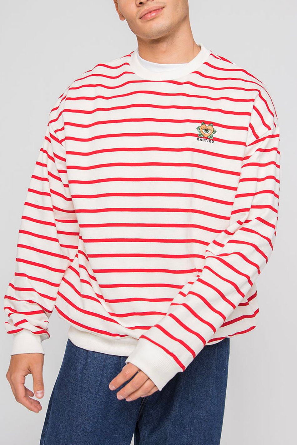 Sudadera Heart Stripes Red