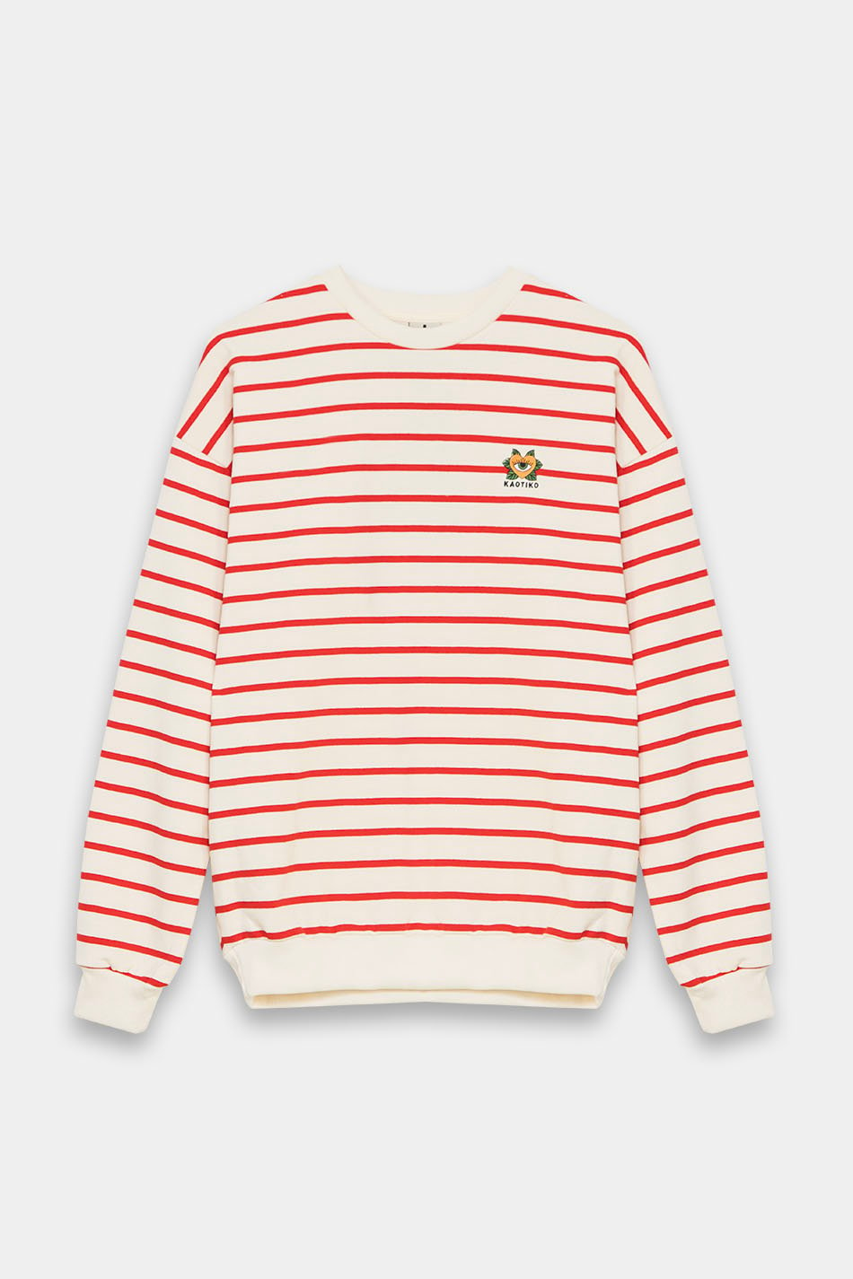 Heart Stripes Red Pullover