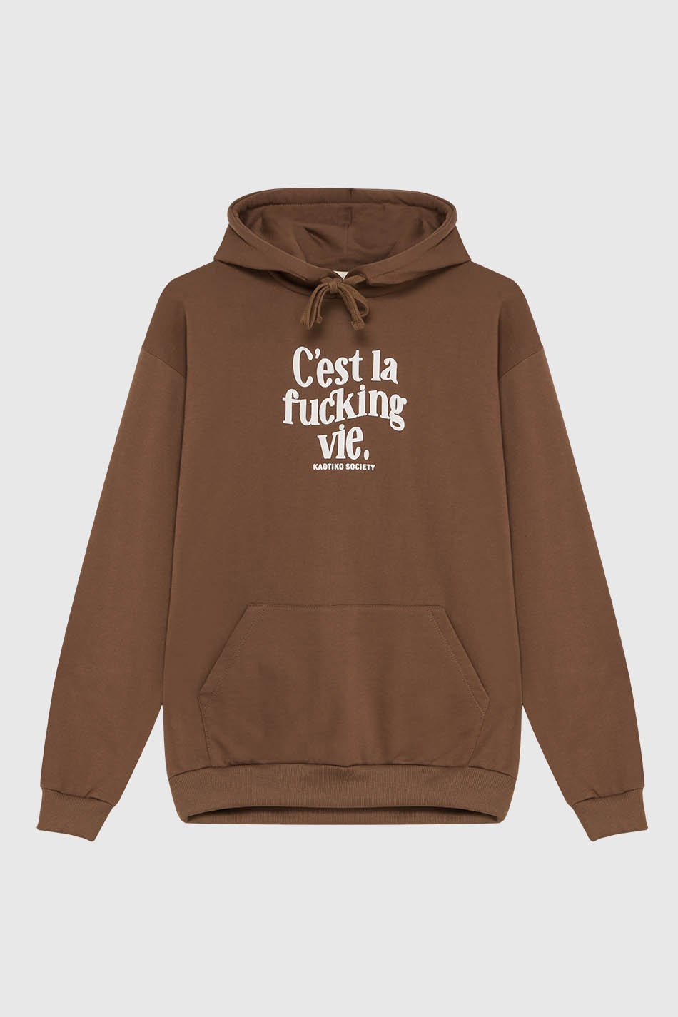 Sweatshirt C'est La Vie Brown