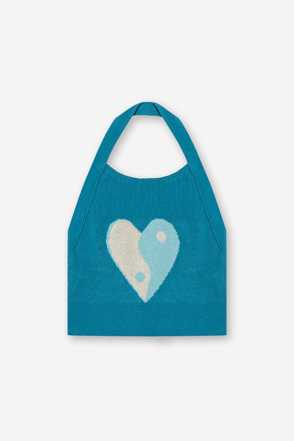 Top Heart Yin Yang Blue