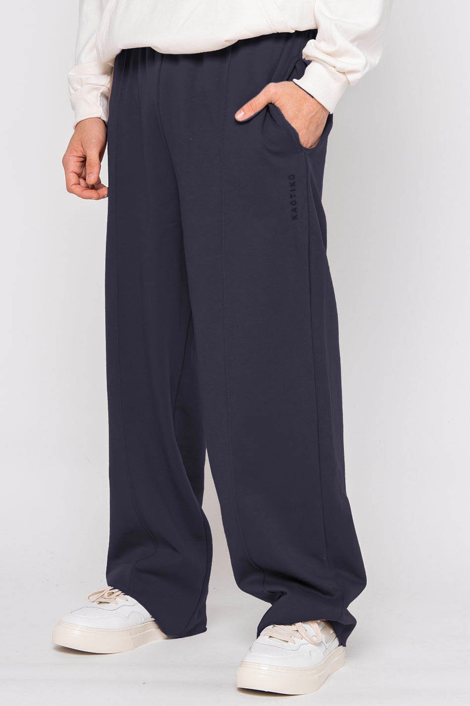 Jogginghose Wide Leg Navy