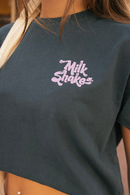 Tee-shirt Washed Milkshake Navy