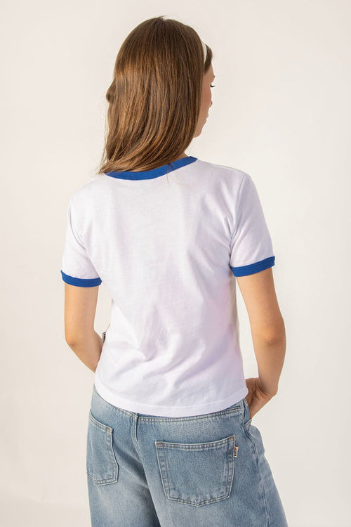 Rolling White / Royal T-Shirt