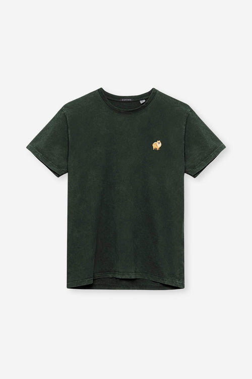 Camiseta Washed Pomerania Dark Green