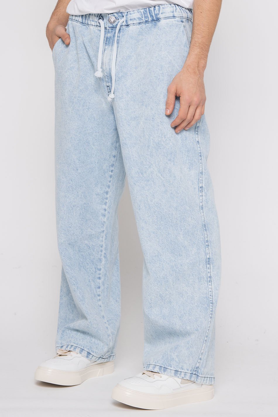 Acid Denim Casual Trousers