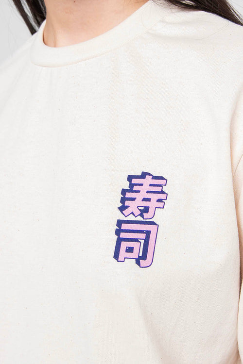 T-shirt Organic Sushi Time Ivory