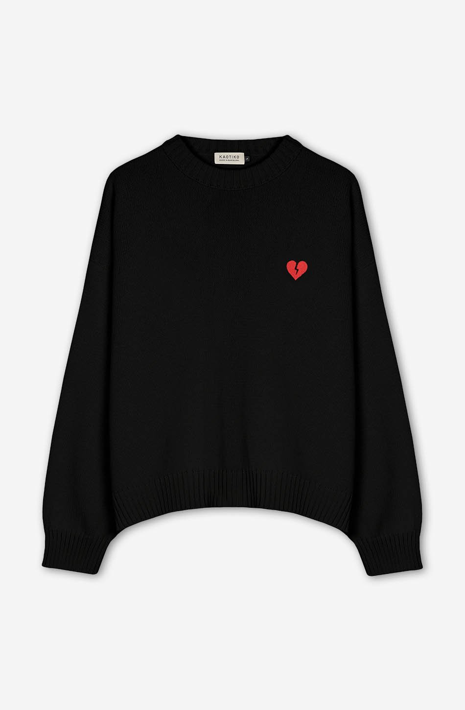 Pullover Broken Heart Black