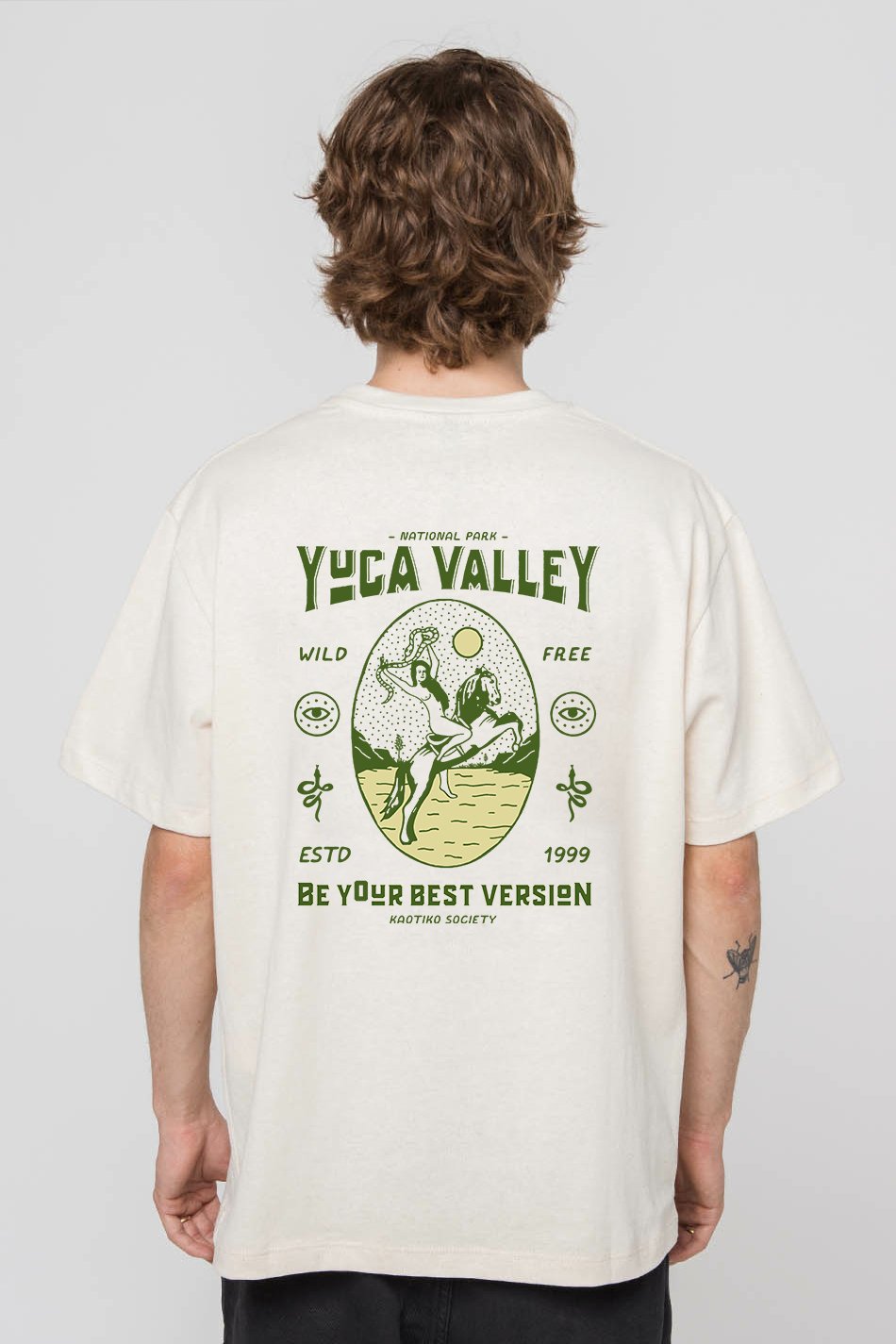 T-Shirt Washed Yuca Valley Bone