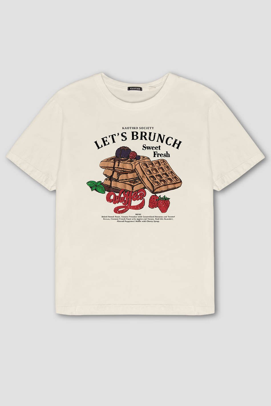 Tee-shirt Washed Let's Brunch