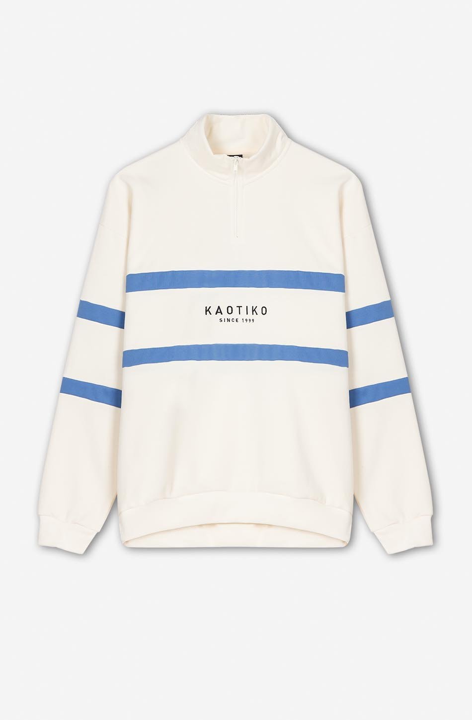 Sweatshirt Berwin Ivory / Blue Ink