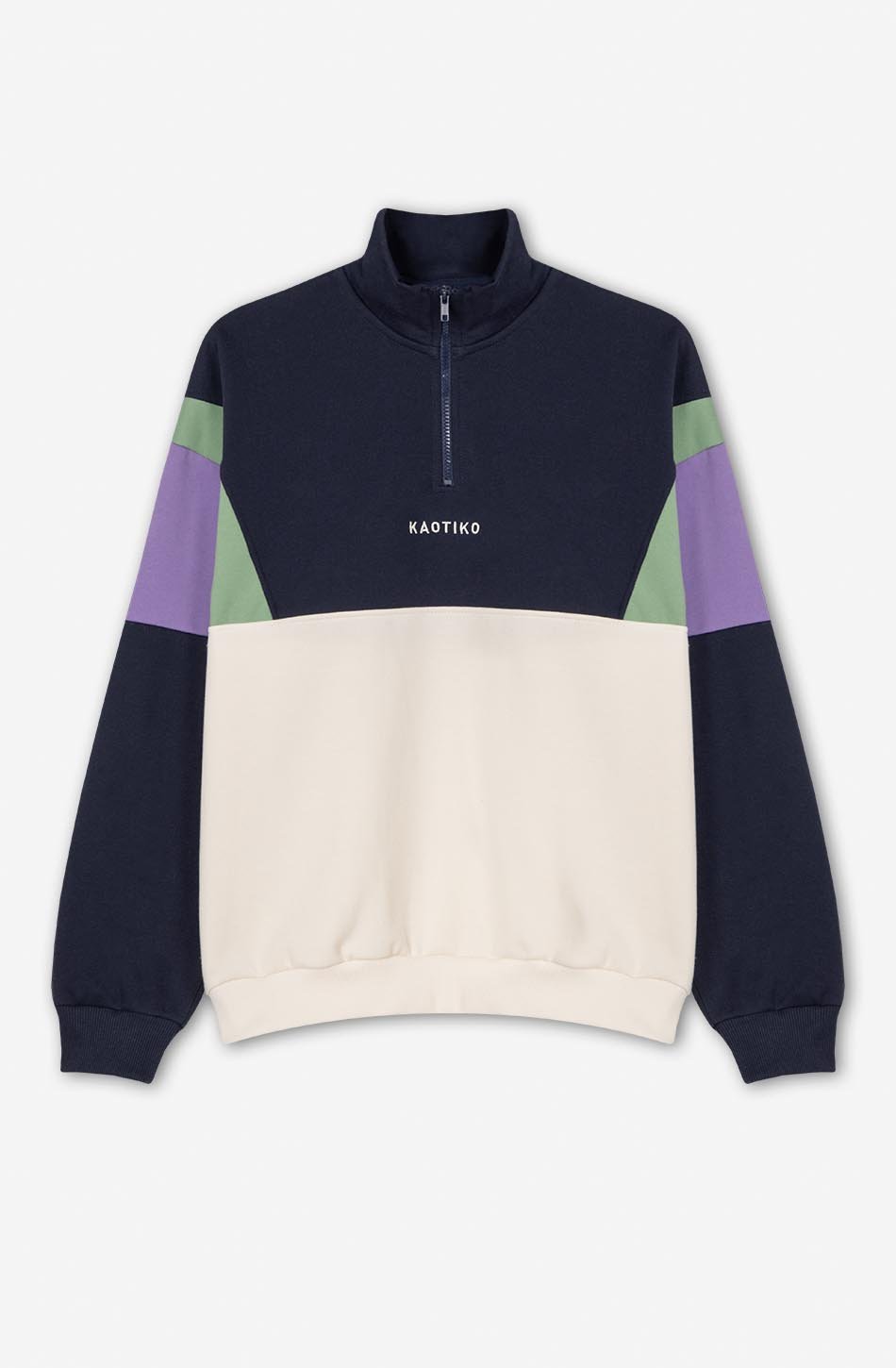 Sudadera Arthur Ivory/Navy /Bosco Green