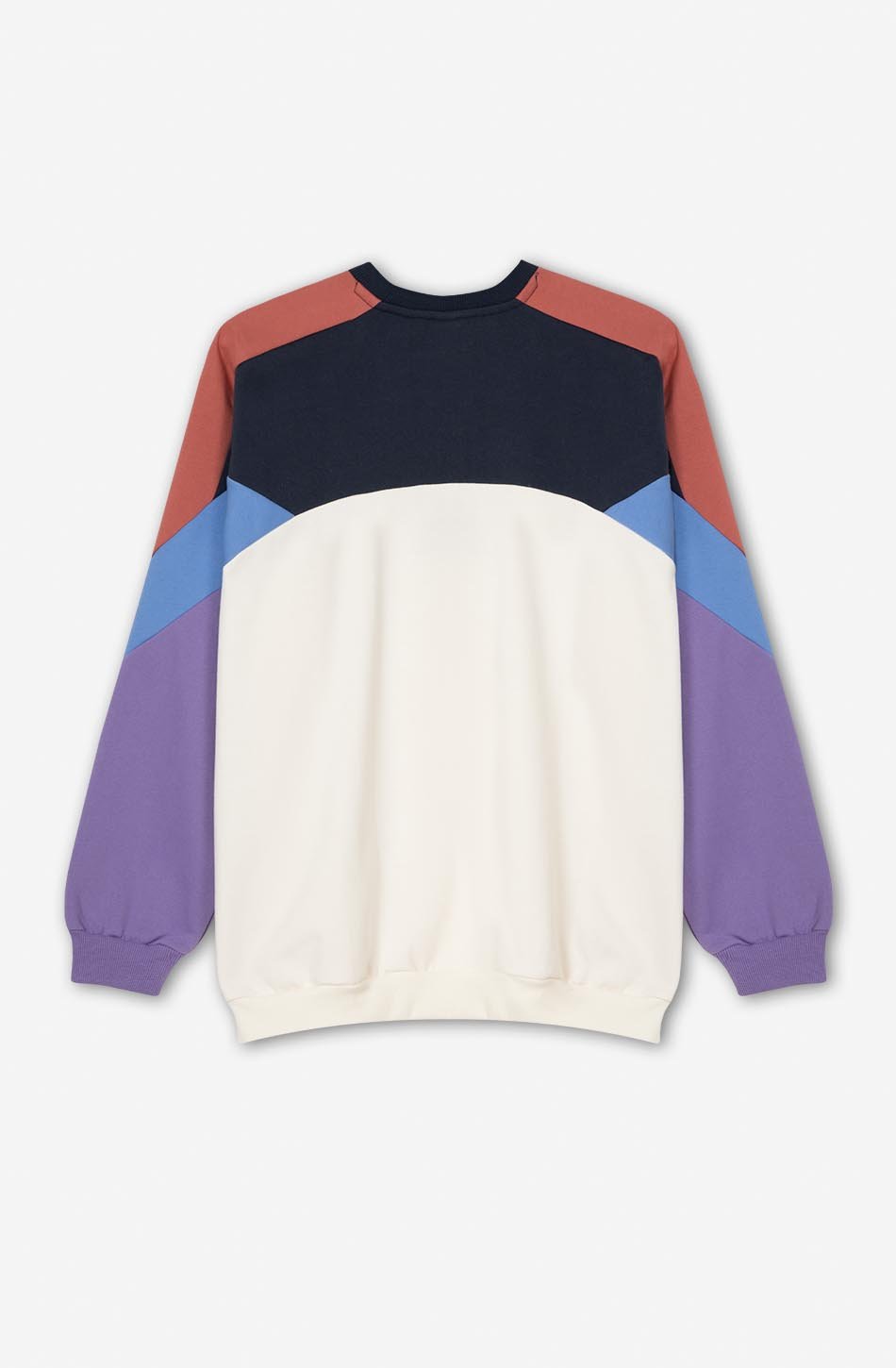 Sweatshirt Dru Ivory/ Navy/ Grape/ Cresen