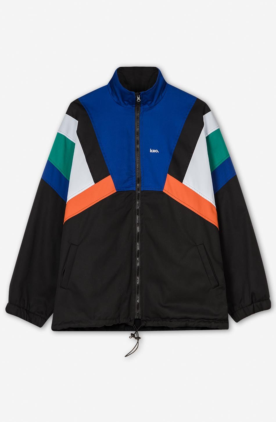 Retro Ski Jacke in Schwarz