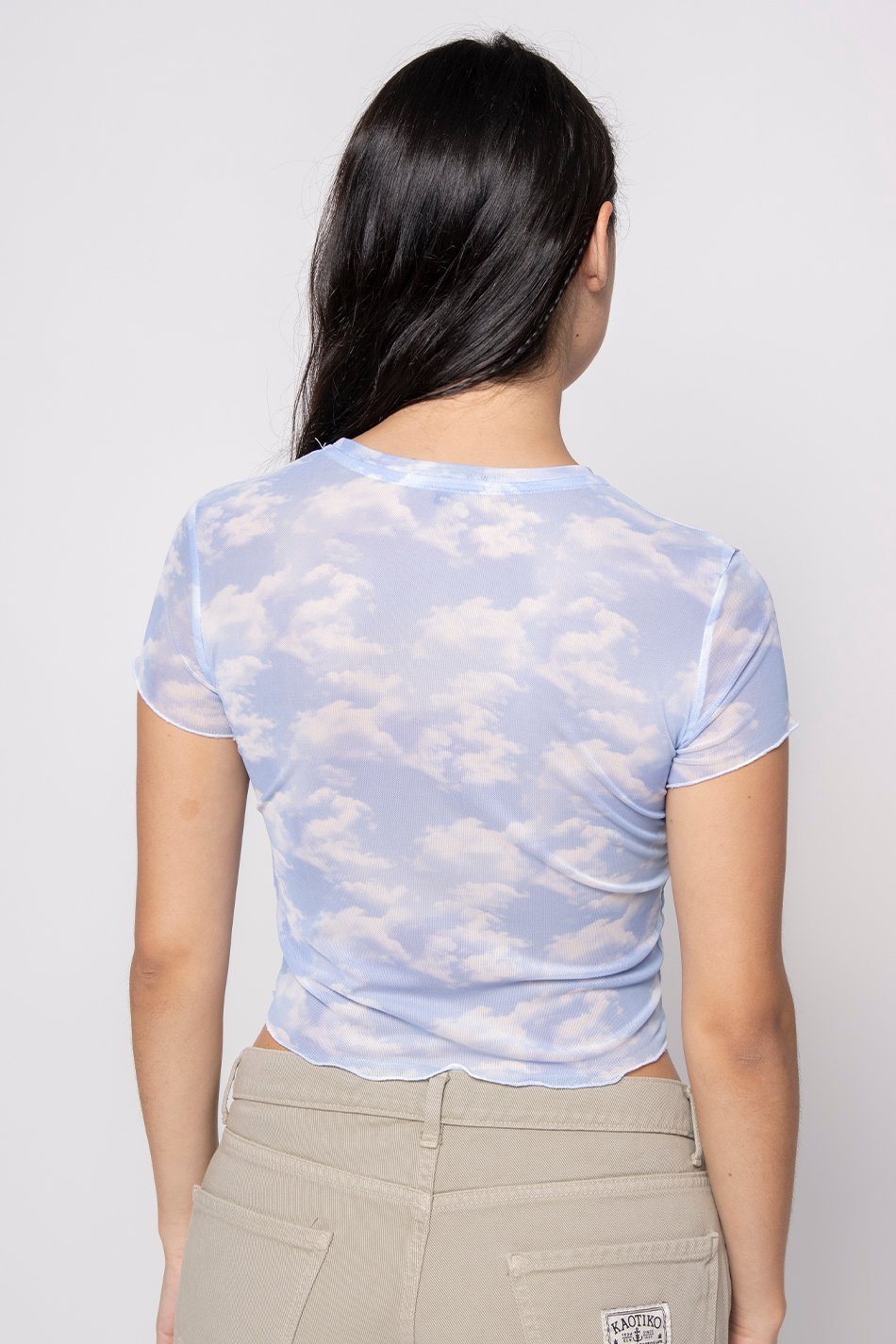 Blue Clouds Tüll T-Shirt