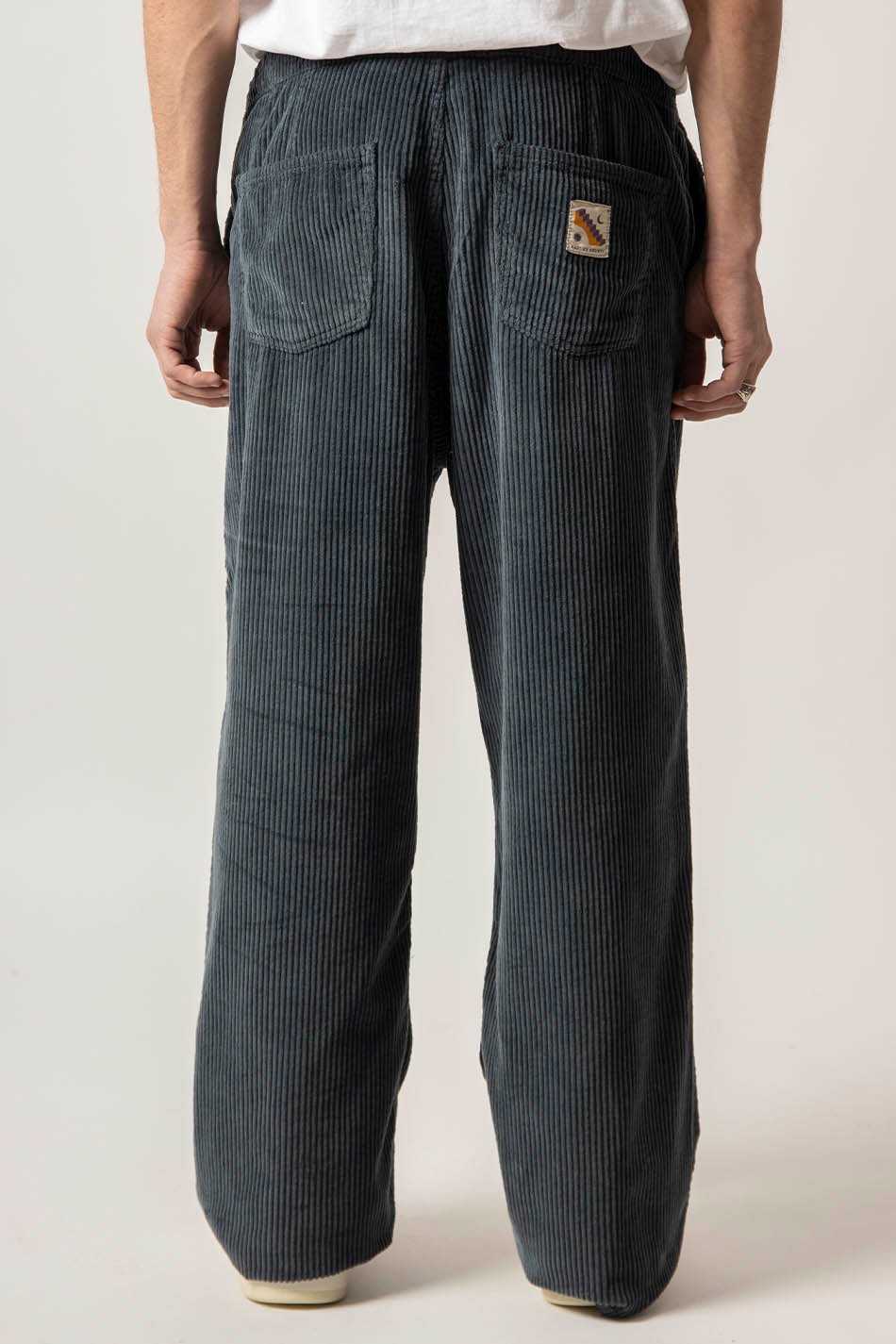 Lässige Hose Ladder Corduroy Bluish-Grey