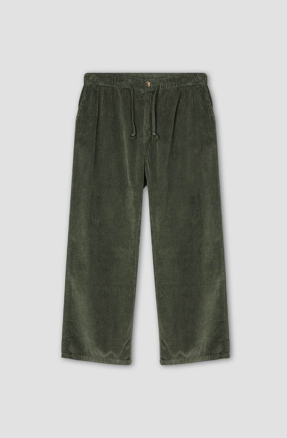 Lässige Hose Corduroy Ladder Khaki