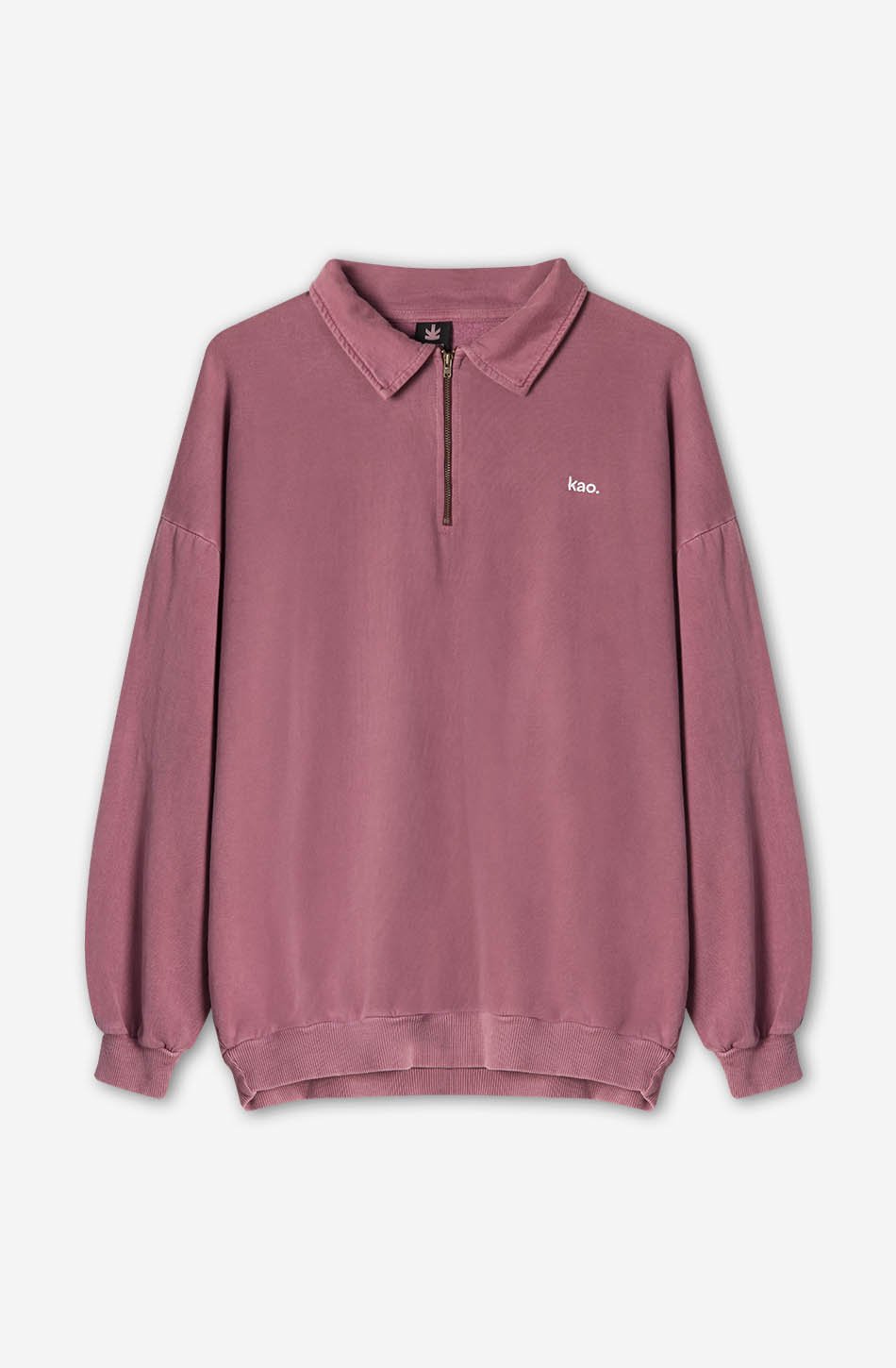 Sweat-shirt Washed Daylen Burgundy