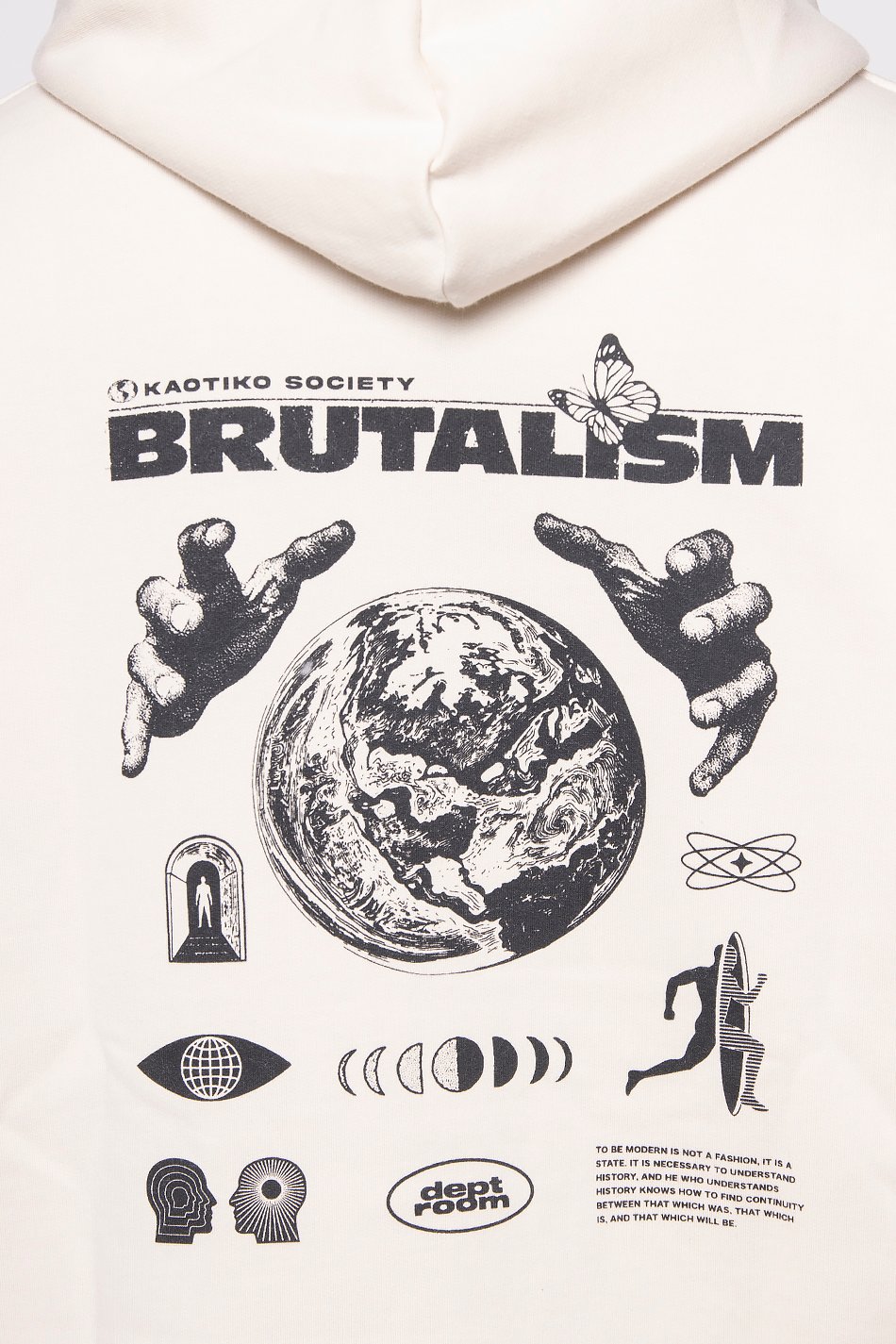 Sweatshirt Brutalism Bone