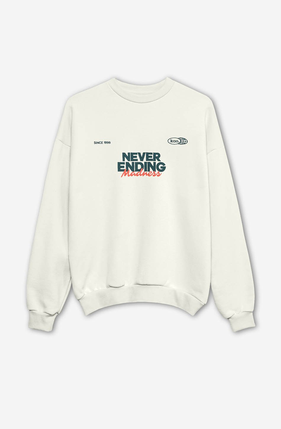 Sweatshirt Never Ending Organic Cotton Ivory